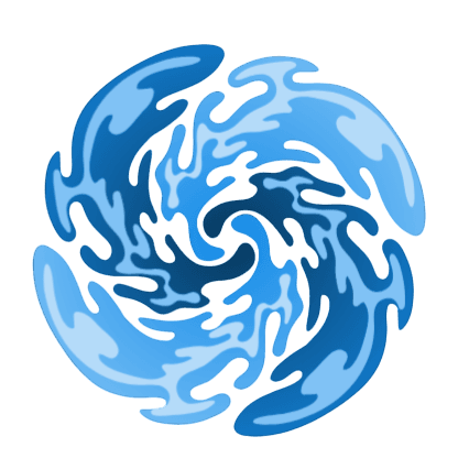 Vybes logo - abstract artistic design